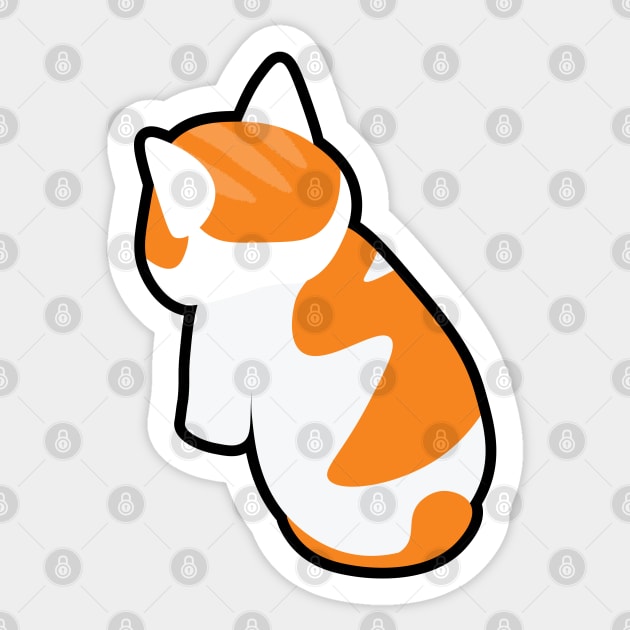 Angy Smol Cat Sticker by Shinsen Merch